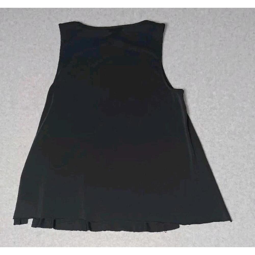Sadie And Sage Sleeveless Tsnk Top Womens Size Small Black Slits Up The Sides - Picture 9 of 9
